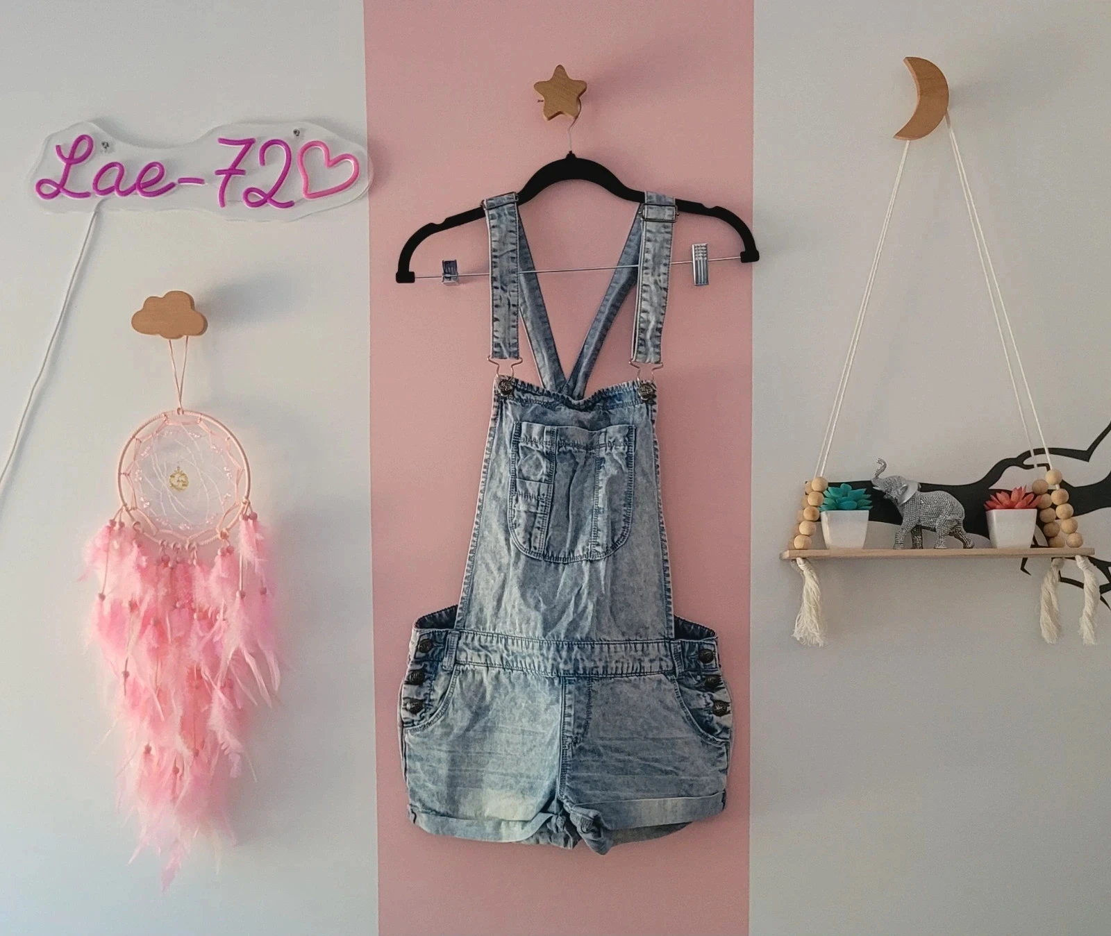 Salopette short jean 36